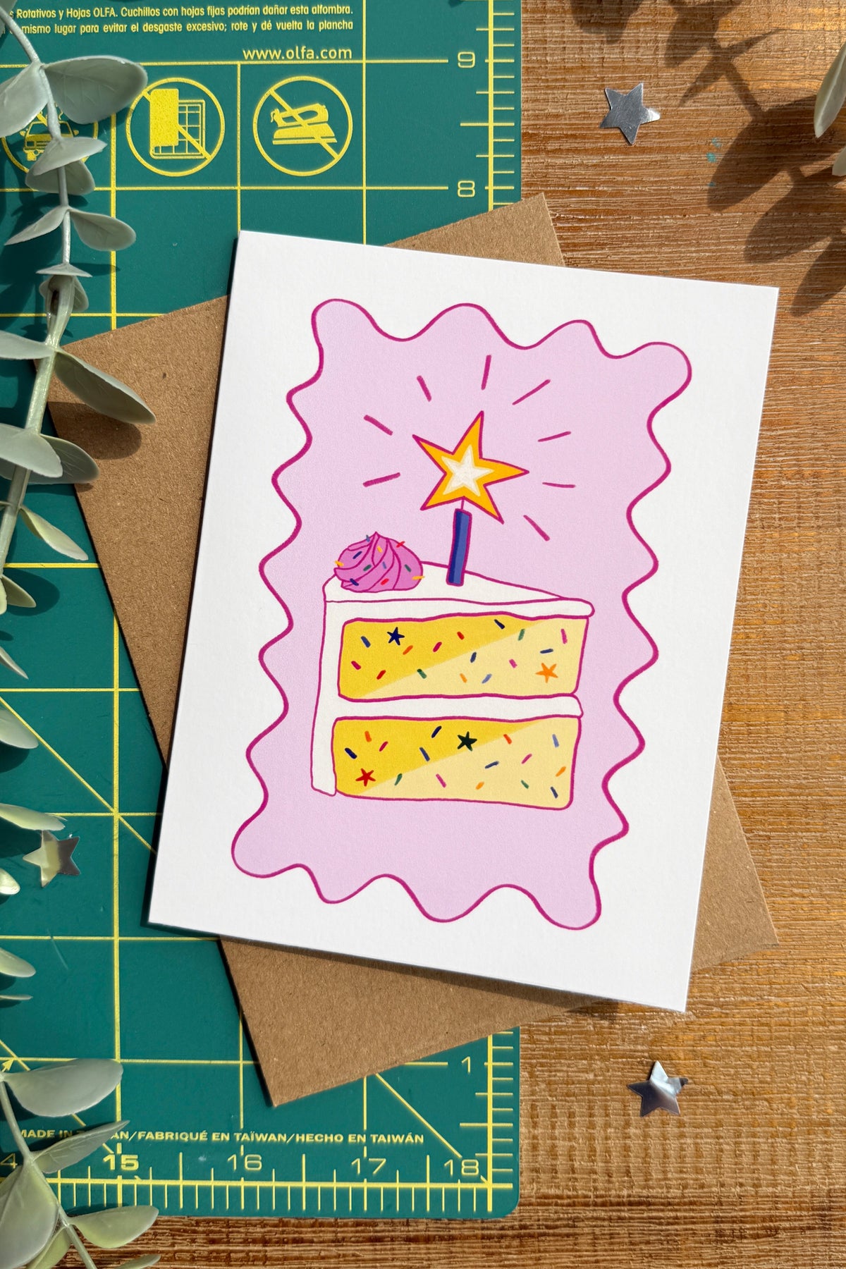 birthday cake card